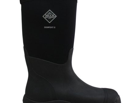 Muck Boot Unisex Derwent II Black Unisex Gardening Boots Rubber - UK 11 Sale