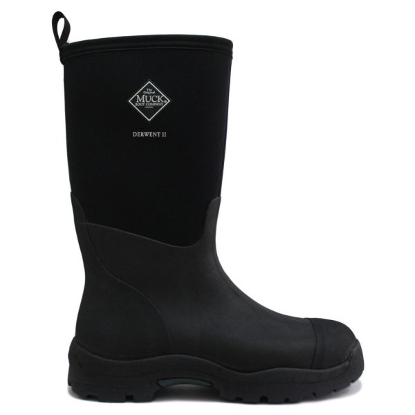 Muck Boot Unisex Derwent II Black Unisex Gardening Boots Rubber - UK 11 Sale