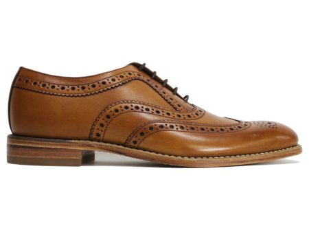 Loake Mens Shoes Fearnley Brogue Wingtip Lace-Up Oxford Leather - UK 10 For Sale