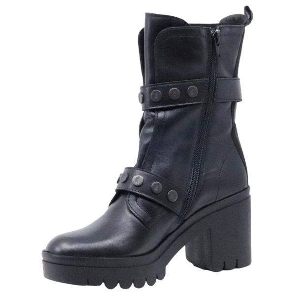 Fly London Womens Boots TAMA888FLY Casual Zip-Up Buckle Heeled Leather - UK 4 Online now