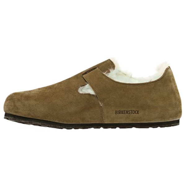 London Shearling Suede Leather Unisex Shoes Fashion