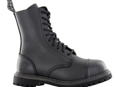 Grinders Unisex Stag CS Leather Black Boots - UK 9 Supply