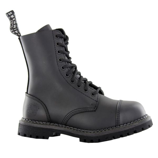 Grinders Unisex Stag CS Leather Black Boots - UK 9 Supply