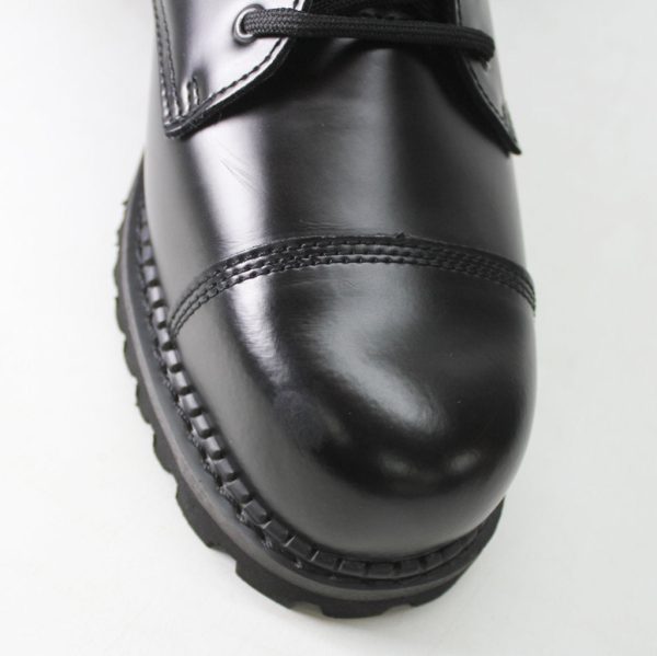 Grinders Unisex Regent CS Leather Black Shoes - UK 12 Online Hot Sale