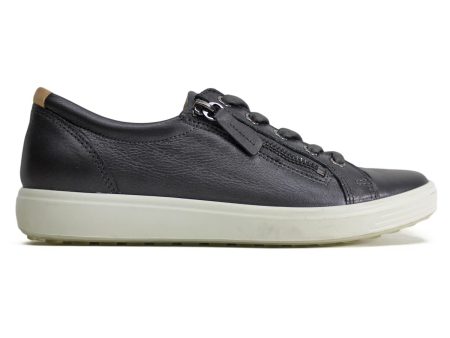 Ecco Womens Shoes Soft 7 430853 Casual Lace-Up Zip-Up Low-Profile Leather - UK 6 Sale