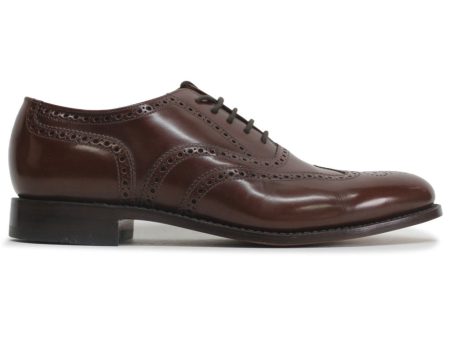 Loake 202 Brown Mens Leather Lace-up Brogues Wingtip Oxford Shoes - UK 9 Fashion