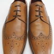 Loake Mens Shoes Kruger Brogue Wingtip Work Casual Flat Leather - UK 9 Sale