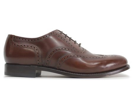 Loake 202 Brown Mens Leather Lace-up Brogues Wingtip Oxford Shoes - UK 9 Online now