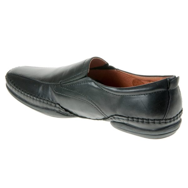 Puerto Rico Black Men s Leather Loafer Shoes For Cheap