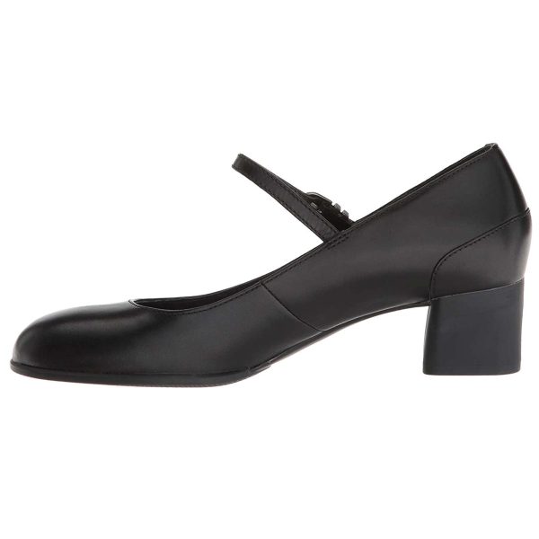 Katie Calfskin Leather Women s Block Heel Shoes Online now