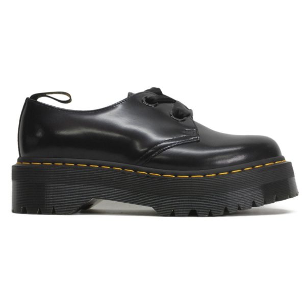 Dr. Martens Womens Holly Casual Platform Lace-Up Leather - UK 8 For Cheap