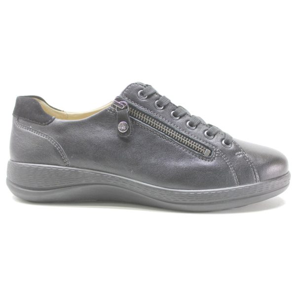 Holiday Leather Women s Low-top Zip & Lace Shoes Sale