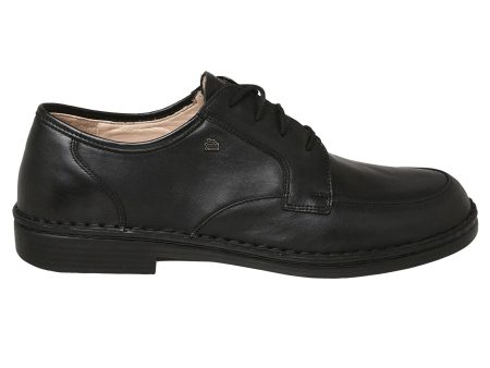 Finn Comfort Mens Hilversum Black Leather Shoes - UK 8 Online now