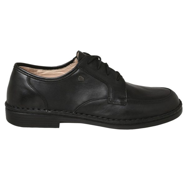 Finn Comfort Mens Hilversum Black Leather Shoes - UK 8 Online now