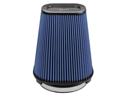 aFe Magnum FLOW Pro 5R Air Filter (5.5x 7.5)in F (9x 7)in B (5.8 x 3.8)in T (Carbon Fiber) x 10in H Hot on Sale