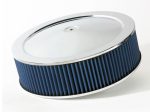 aFe MagnumFLOW Air Filters Round Racing P5R A F Chrome Assy 14x4: Blk Blue E M Online Sale